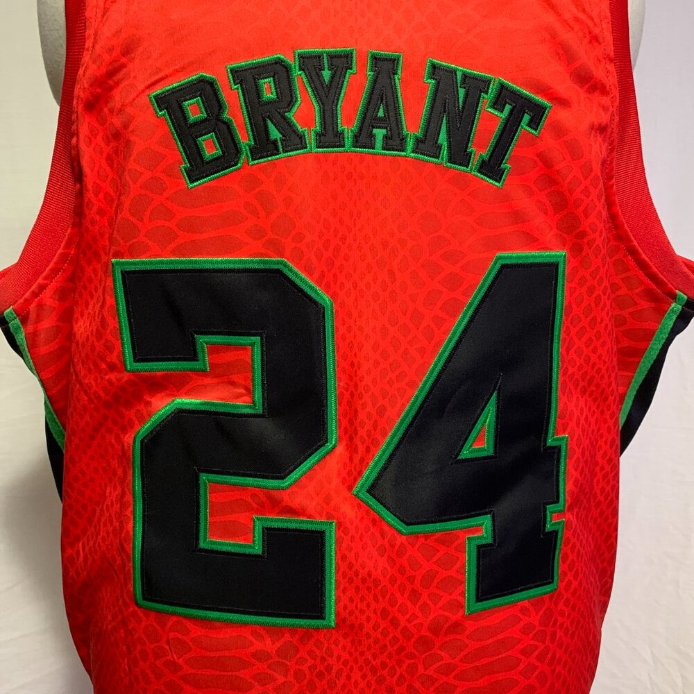 Headgear Classics Basketball Jersey #24 Kobe Bryant Black Mamba Grinch Mens 5XL - Picture 5 of 6